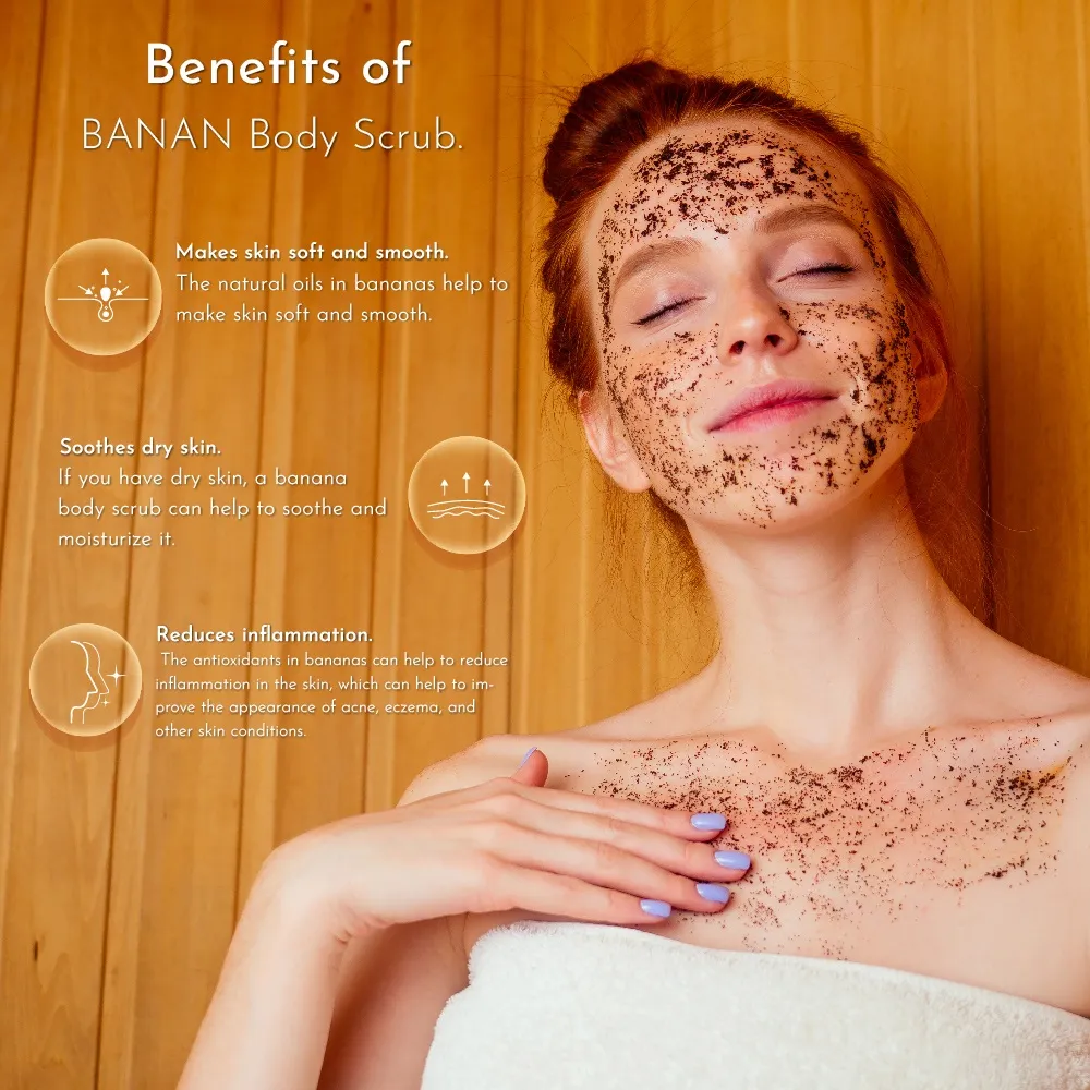 RBV B2B Banana Walnut Body Scrub (250g)-12 Pcs.
